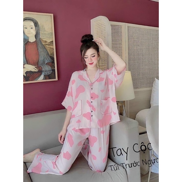 BỘ ĐỒ NGỦ CÁNH DƠI BỒ SỮA HỒNG SANG CHẢNH KATE MỀM SIÊU HOT CẤP BẾN CHO CHỊ EM💞