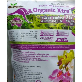 Phân chậm tan hữu cơ cho Phong Lan Organic Xtra + Tảo biển Australian