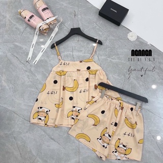 Bộ ngủ lụa 2 dây