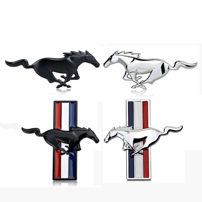 Miếng dán hình ngựa bằng kim loại cho xe hơi Ford Mustang