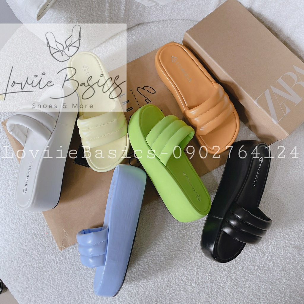 DÉP XUỒNG LOVIIE BASICS - DÉP NỮ THỜI TRANG PHONG CÁCH HIỆN ĐẠI QUAI NGANG MAY CHỈ ĐẾ BẰNG D220857