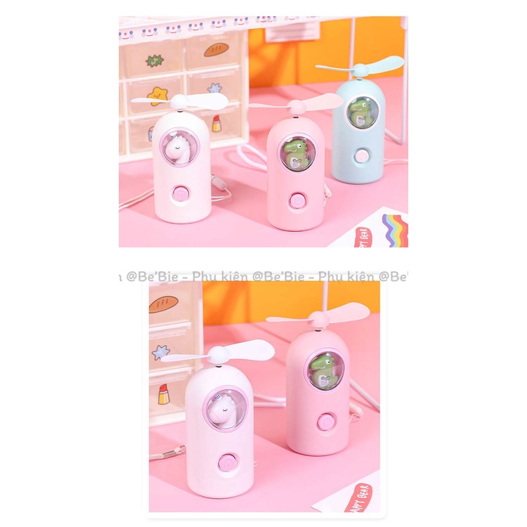 Quạt mini có đen hình tên lửa phi hành gia siêu cưng BeBie - BP349