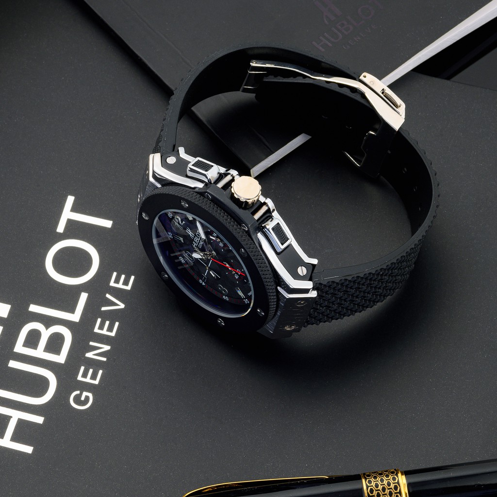 Đồng hồ nam Hublot máy pin dây cao su chống nước cao cấp bảo hành 12m DH206