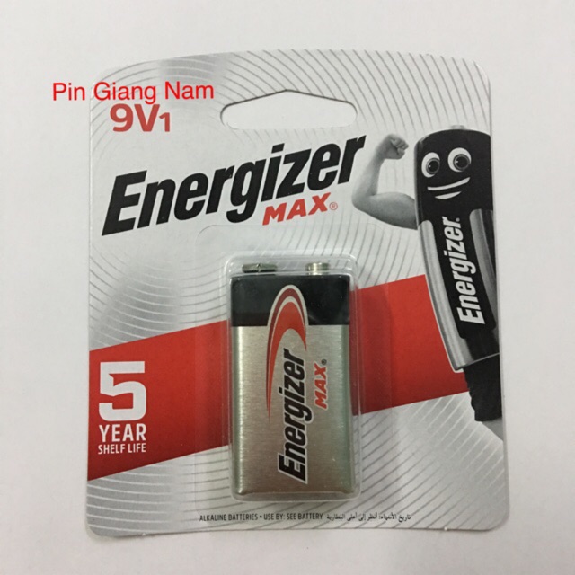 Pin 9V Energizer Chính Hãng Vỉ 1 Viên