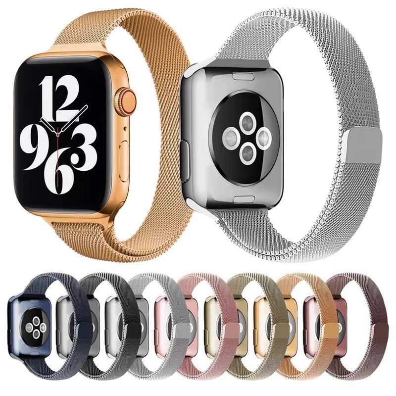 Dây Đeo Inox Milanese Cho Đồng Hồ Thông Minh apple watch 45mm 44mm 42mm metal 38mm 40mm 42mm iwatch serie 7 6 se 5 4 3