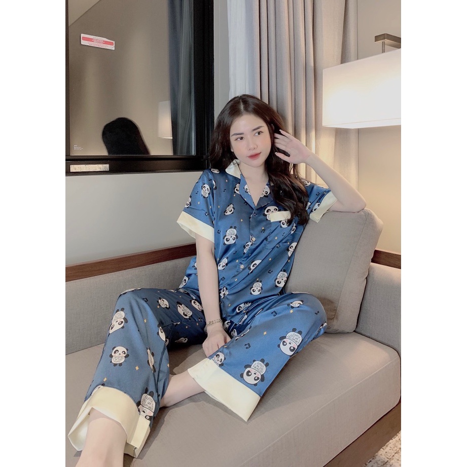 Đồ Bộ Mặc Nhà - Bộ Ngủ Nữ Pijama Lụa Bò Sữa Hàng Cao Cấp Sang Đẹp Siêu Tôn Dáng Pijama Quảng Châu | BigBuy360 - bigbuy360.vn