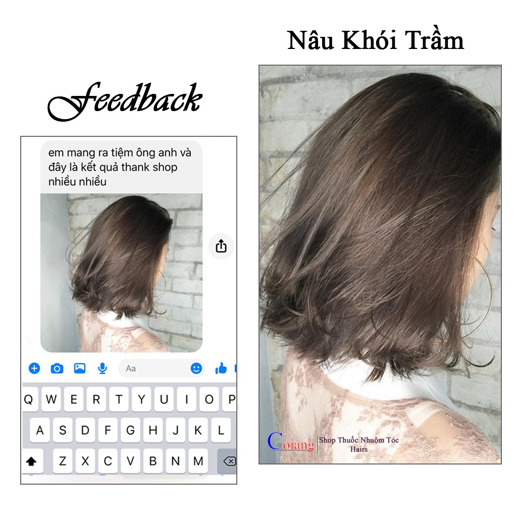 [KHÔNG TẨY] Thuốc nhuộm tóc NÂU KHÓI TRẦM không cần thuốc tẩy tóc Chenglovehairs, Chenglovehair