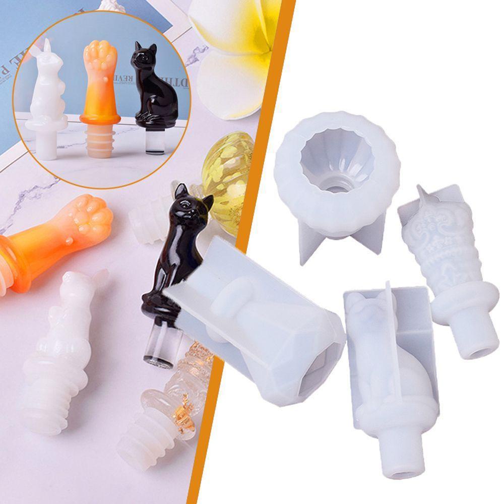 YIYU Khuôn Làm Bánh Mini Bằng Nhựa Resin Hình Động Vật Dễ Thương DIY