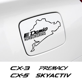For mazda demio 2 biante bt-50 cx-5 cx-8 cx-9 cx-30 mx-5 premacy skyactiv diy accessories car vinyl decal fuel tank cap stickers