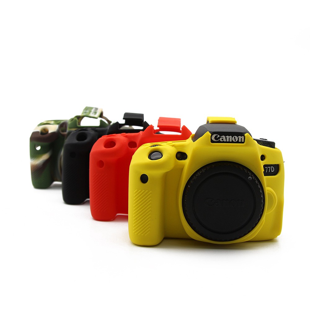 Ốp Lưng Silicone 4 Màu Cho Máy Ảnh Canon Eos 77d