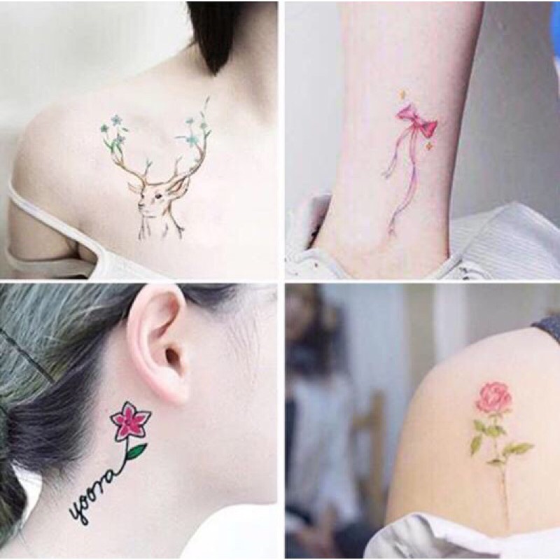 Combo 30 tấm Hình xăm dán Mini