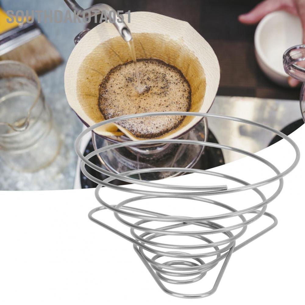 Southdakota051 Folding Coffee Drip Rack Stainless Steel Handheld Filter Cup Holder for Outdoor Camping Picnic