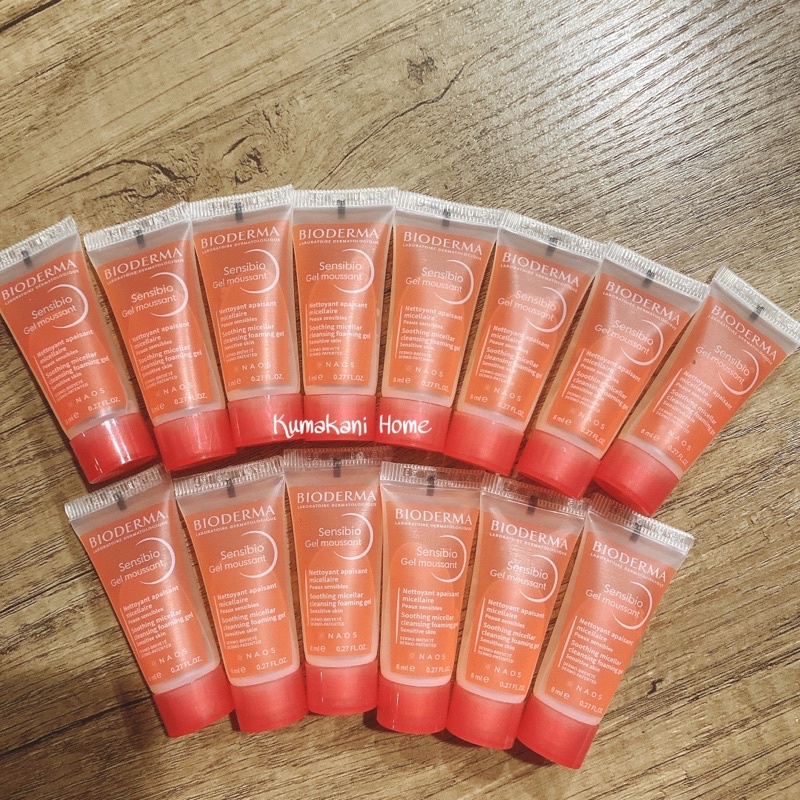Sample Gel Rửa mặt dành cho da thường, da khô Bioderma Sensibio Gel Moussant 8ml