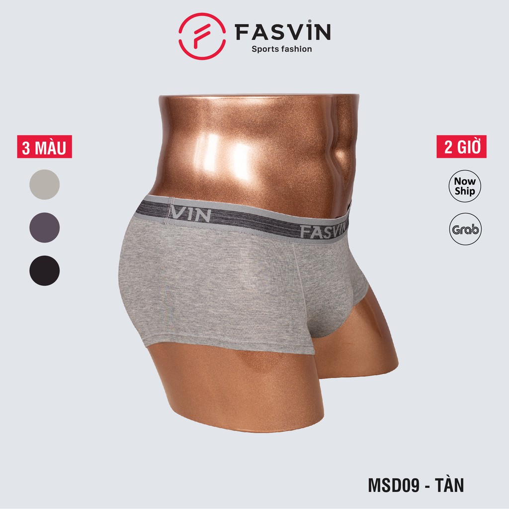 Quần lót nam Fasvin MSD2009.SG sịp đùi vải cotton chun dày dặn mềm mại co giãn dễ chịu phom đẹp