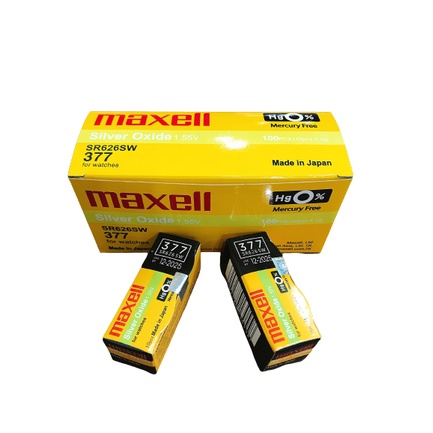 Pin đồng hồ Maxell 377 SR626SW dành cho đồng hồ dùng pin 377 / SR626SW / AG4 / LR626W (Loại tốt - Giá 1 viên)