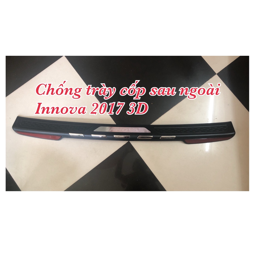 Chống Trầy Cốp Innova 2008 đến 2021 mẫu Nhựa 3D Cao Cấp