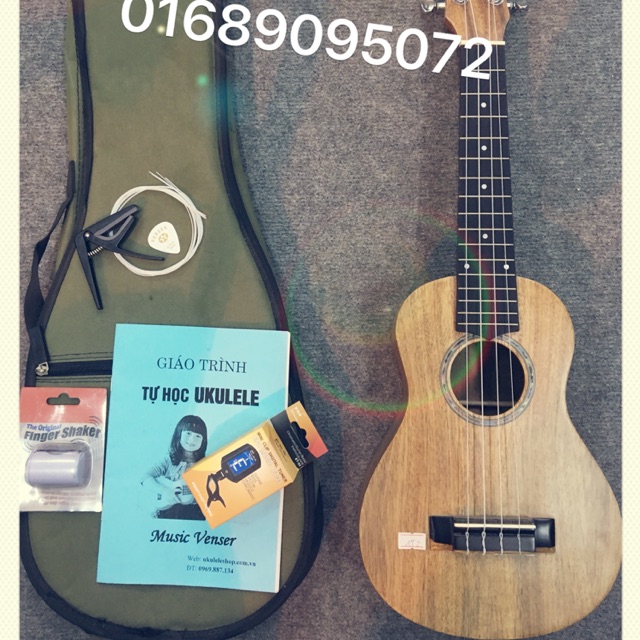 Đàn Ukulele Concert gỗ gụ ( kèm full phụ kiện )