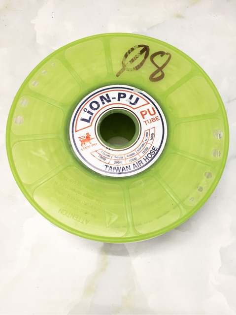 Dây hơi máy nén khí phi 8 trong veo đẹp nhãn hiệu Lion Đài Loan