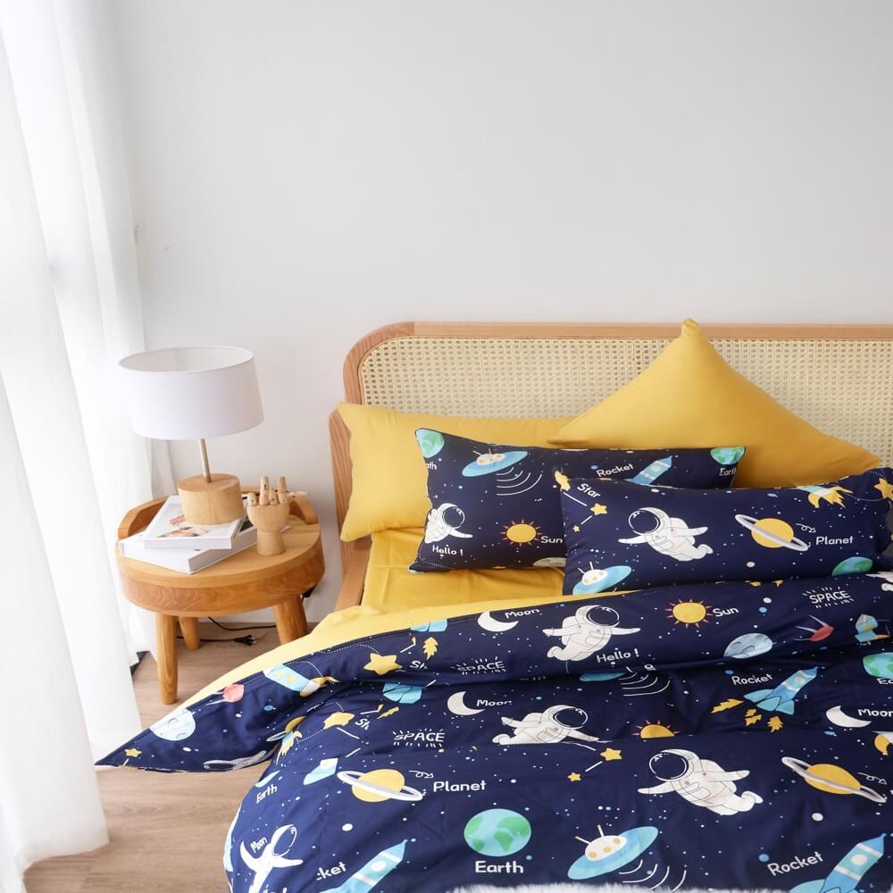 Bộ ga chun Amando Dream DLKC 4 chi tiết 100% cotton thoáng mát đa dạng màu hàng chính hãng Vua Nệm