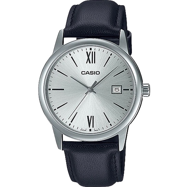 Đồng Hồ Casio Nam Chính Hãng, Đồng Hồ Casio MTPV002 Dây Thép Mặt Trắng Số La Mã Fullbox.