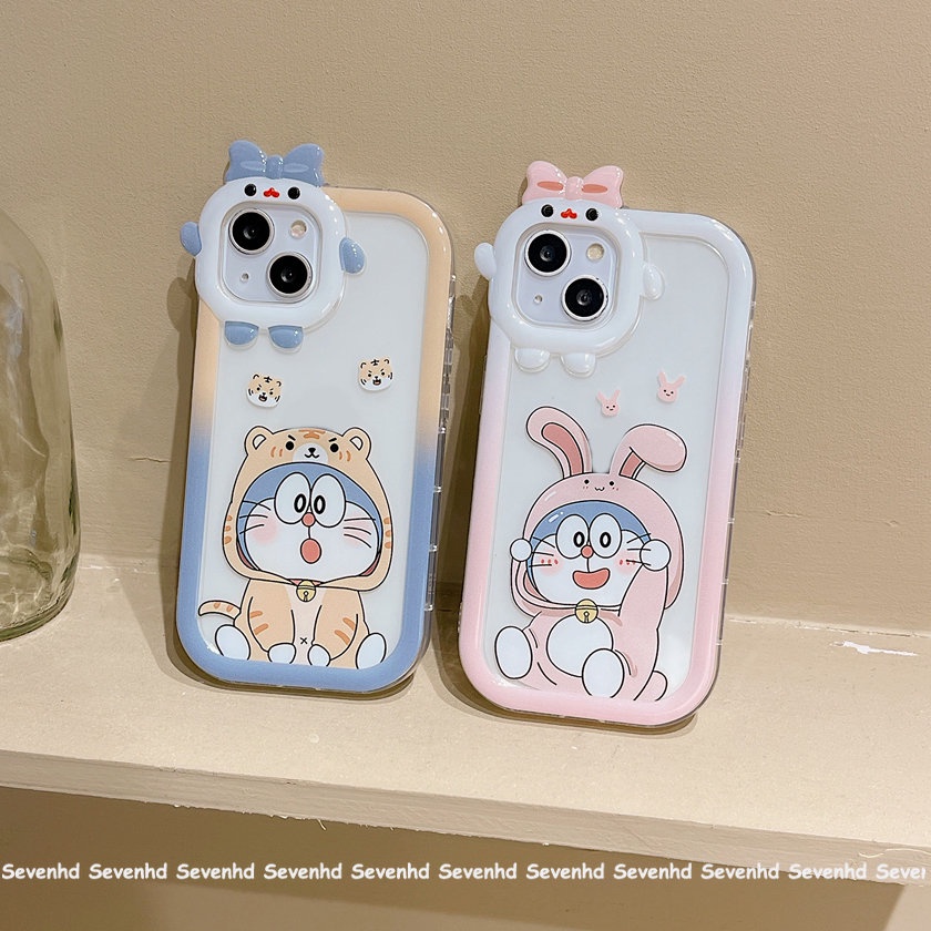 Ốp Điện Thoại Mềm Trong Suốt In Hình Doraemon Cho iPhone 14 13 12 11 Pro Max Xs Max Xr X 7 8 6 6s Plus
