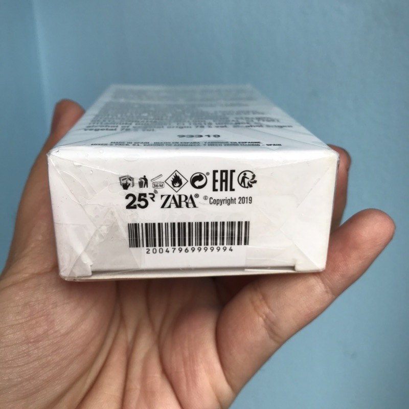 Nước Hoa Zara 92 Champs Élysees PARIS / MILANO 30ml