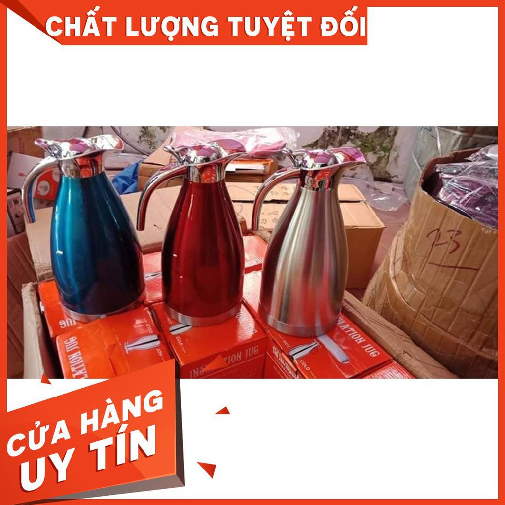 [ MUA HÀNG NHẬN QUÀ TẶNG] BÌNH THỦY GIỮ NHIỆT INOX 2 LÍT GIỮ NÓNG 4 ĐẾN 8 TIẾNG THA HỒ ĐỰNG NƯƠC(L)