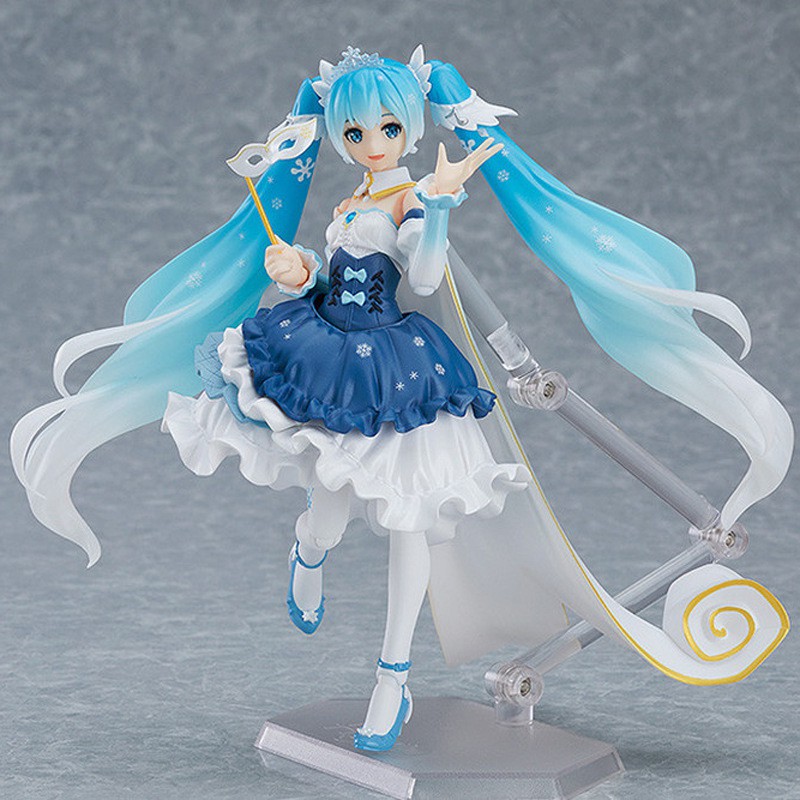 Mô hình Figure Hatsune Miku Snow tóc xanh Hatsune Ver anime xinh xắn nhân vật hoạt hình trưng bày dễ thương