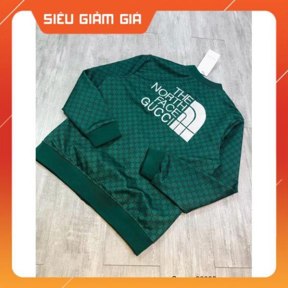 Áo khoác nỉ bomber Thenorthface Gc xanh hot hit mùa thu đông 2021, mặc nam nữ, đơn đôi nhóm, ảnh thật