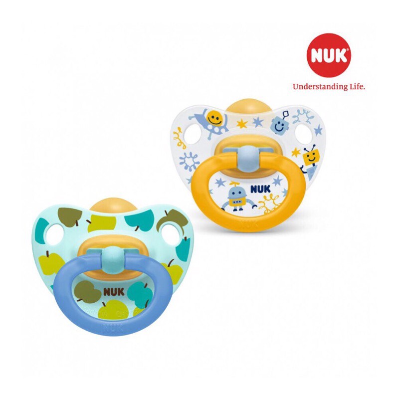 Bộ 2 Ty Giả Nuk Cao Su Happy Kids Classic Chính Hãng Nhập Khẩu Đức