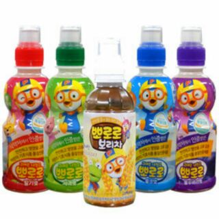 Sữa nước trái cây Pororo Hàn quốc ( vị nho, táo, dâu, sữa, socola)