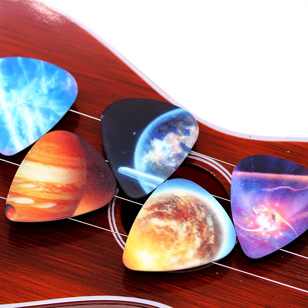 Set 10 Miếng Gảy Đàn Guitar Nhiều Màu 0.46mm 0.71mm 1.0mm