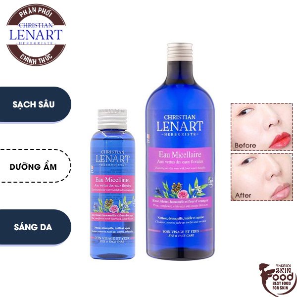 Nước Tẩy Trang Làm Sạch Sâu Chiết Xuất Từ Hoa Christian Lenart Eau Micellaire