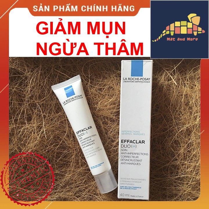 [ CHÍNH HÃNG ] Kem Dưỡng Giảm Mụn, Ngừa Thâm, Thông Thoáng Lỗ Chân Lông La Roche-Posay Effaclar Duo+ 40ml