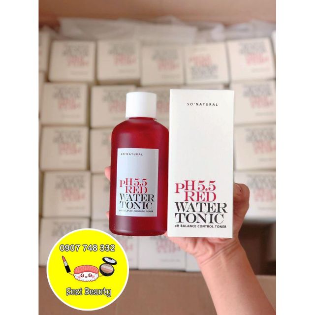 Nước Hoa Hồng Red Peel So Natural pH 5.5 Red Water Tonic