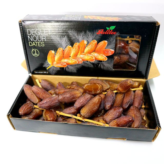 [SIÊU NGON] Chà Là Khô Nguyên Cành Không Đường Deglet Nour Israel hộp 500 gram - GALILEE | BigBuy360 - bigbuy360.vn