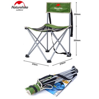 Ghế xếp mini có tựa, mặt lưới chắc chắn NatureHike NH16J001-J