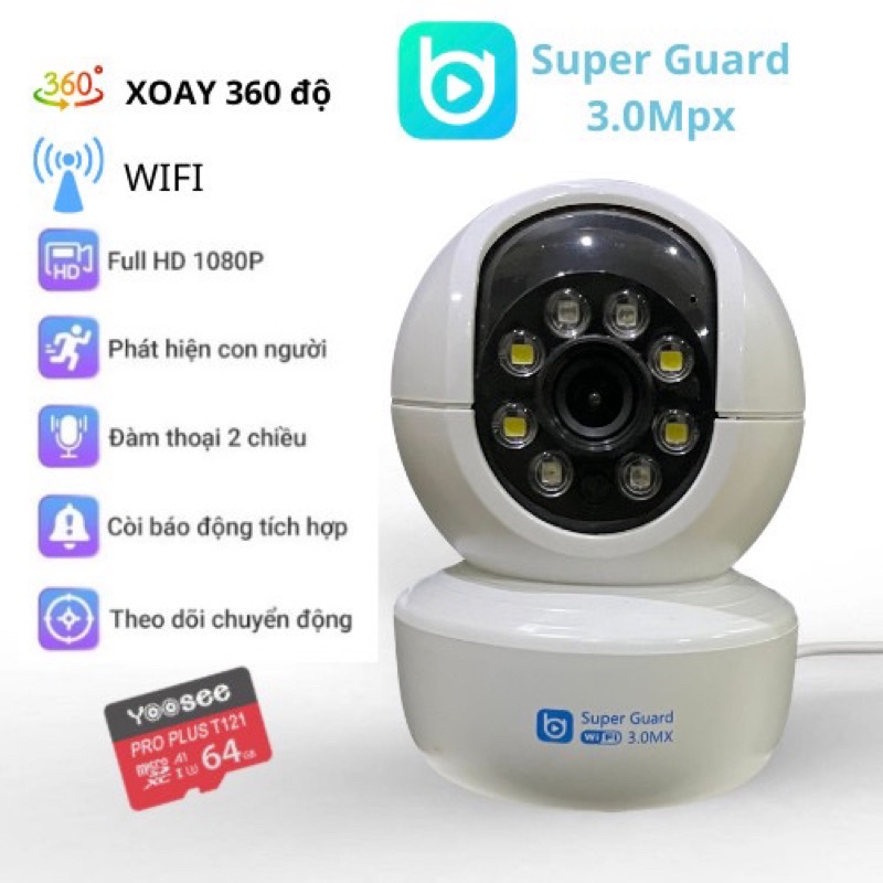 Camera IP Wifi Thông minh SP028 - Tặng kèm thẻ 32GB