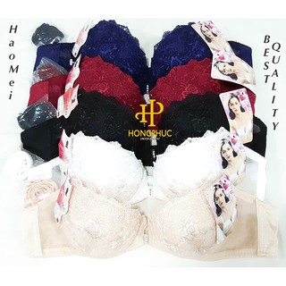 [HAOMEI TAIWAN_LOẠI 1_CÀI TRƯỚC] ÁO NGỰC CAO CẤP REN PHỐI CÓ GỌNG KHÔNG MÚT HAOMEI