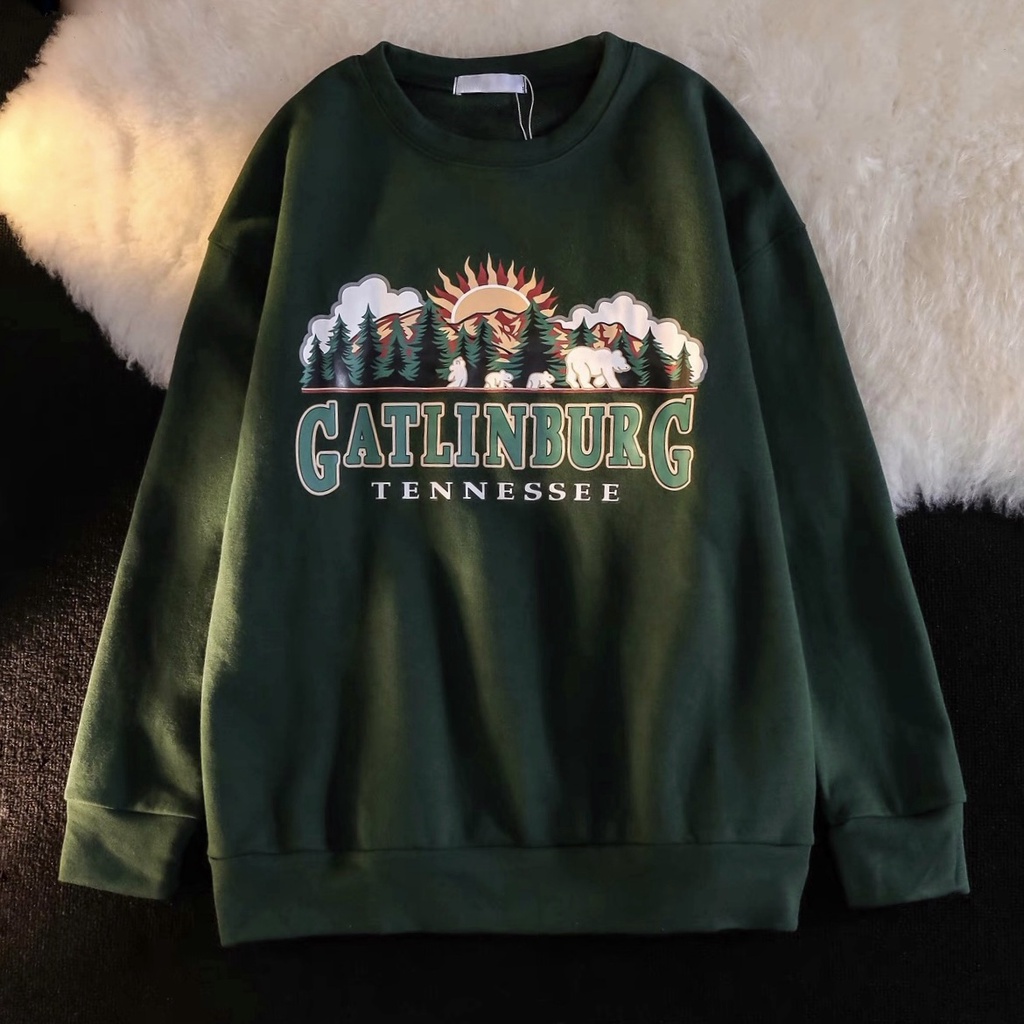 Áo Sweater Nỉ Bông CATLIN Unisex Nam Nữ
