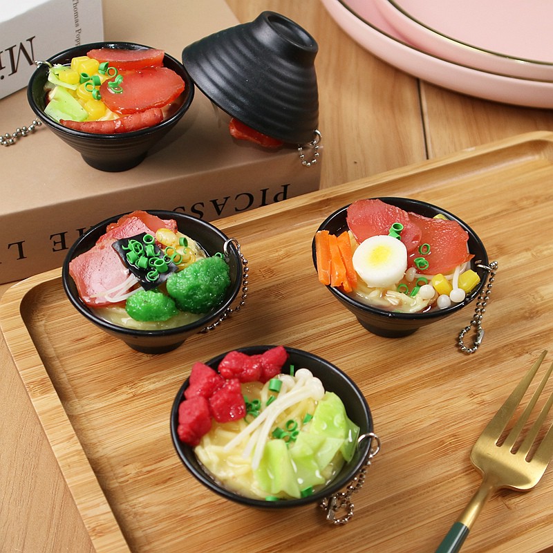 Set 22 Mô Hình Tô Mì Ramen Nhật Bản Dùng Để Trang Trí Cửa Hàng