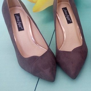 Giày cao gót 7 phân da lộn
