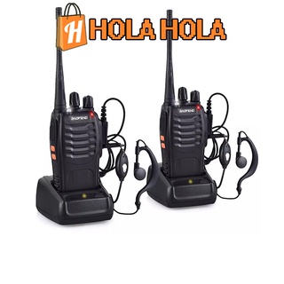 Cặp bộ đàm Baofeng 888s đa năng tặng 2 tai nghe bộ đàm - Bảo hành 3 tháng