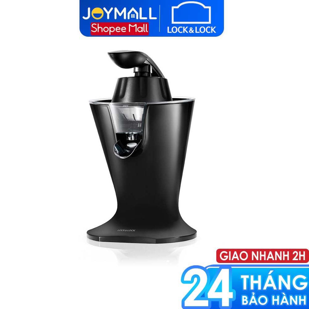 Máy vắt cam Lock&Lock EJJ256BLK 85W - Bảo hành chính hãng 24 tháng, cần gạt đòn bẩy, tay cầm mềm, dễ sử dụng - JoyMall