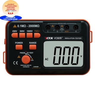 Victor vc-60b + đồng hồ đo điện trở cách điện victor vc 60b +