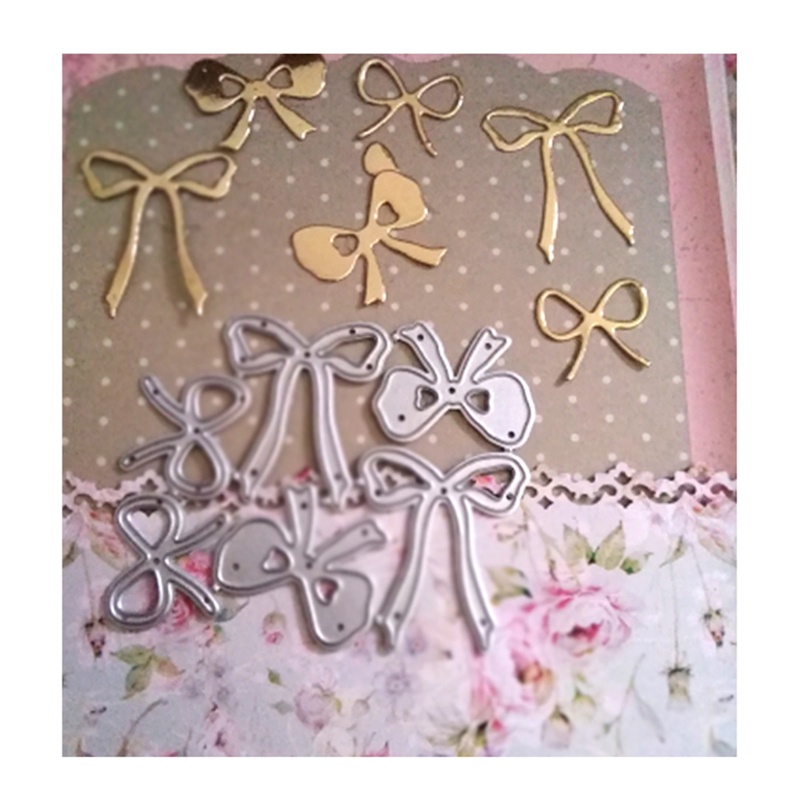QQ Khuôn Cắt Giấy Kim Loại Hình Nơ Xinh Xắn