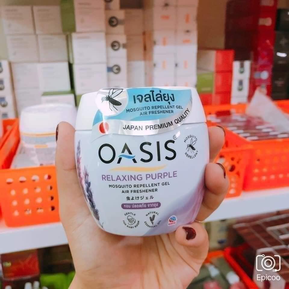 Sáp thơm phòng khử mùi đuổi muỗi OASIS Mosquito Repellent hàng chuẩn Thái Lan 180 gram MiibooShi P.188.1