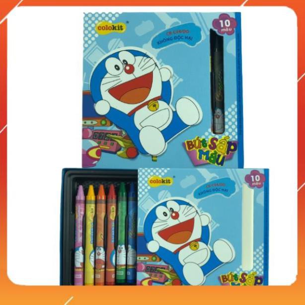 Sáp Màu Colokit Doraemon CR-C04/DO Hộp 10 màu