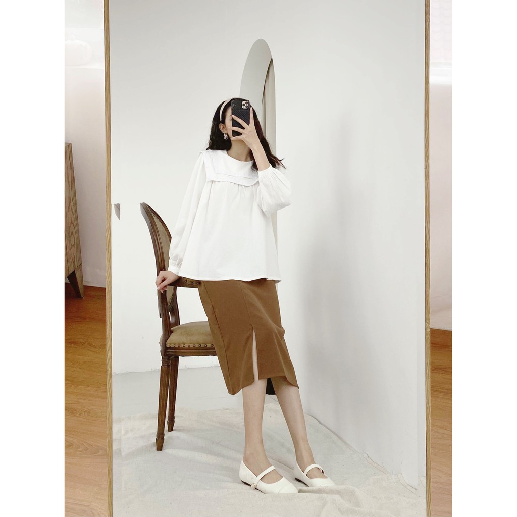 [Mã WABRLOW5 giảm 15% đơn 300K] Chân váy kaki dài LYRA cạp cao nhã nhặn nữ tính - VSYCD0012 | BigBuy360 - bigbuy360.vn