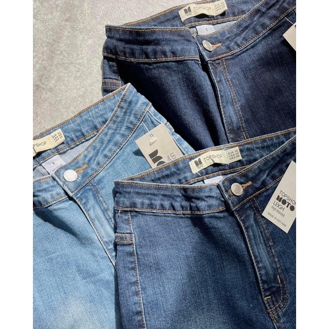 Quần Skinny Jeans Nữ Lưng Siêu Cao Hàng Xuất Chuẩn